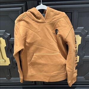 Kids Carhartt Sz5 Tan Pullover Hoodie